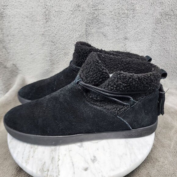 UGG Shoes Womens Size 11 Koolaburra Isana Black Bootie *GUC* - Picture 1 of 14